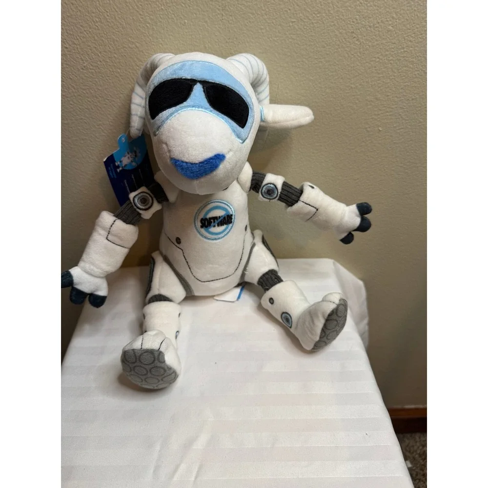 Salesforce Agentforce Agent Cloudy Plush Robot Goat AI Mascot White Blue New